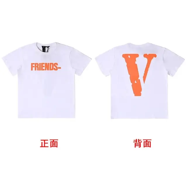 VLONE Friends- T-Shirt White Orange