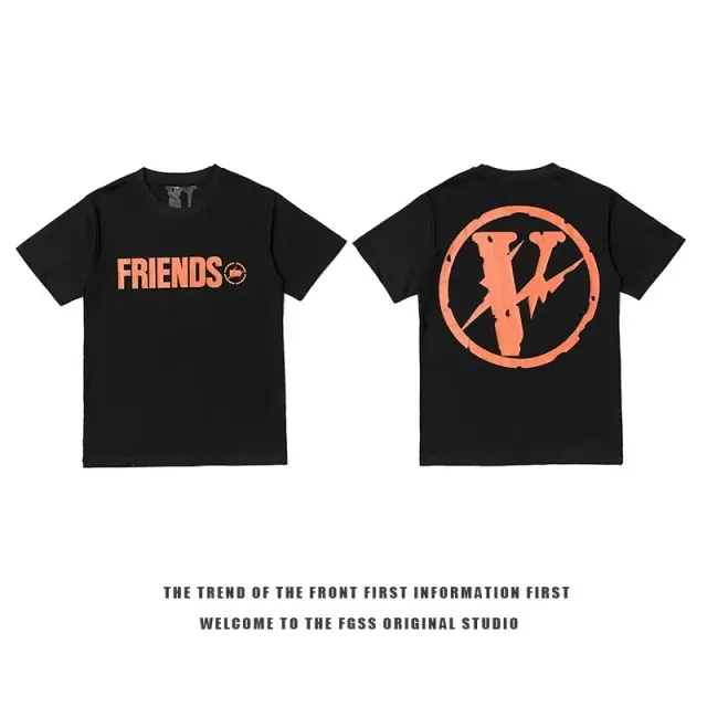 VLONE x fragment design Friends T-Shirt Black Orange