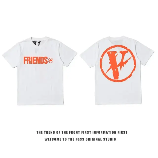 VLONE x fragment design Friends T-Shirt White Orange