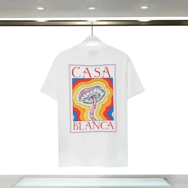 Casablanca Mushroom Graphic T-Shirt White