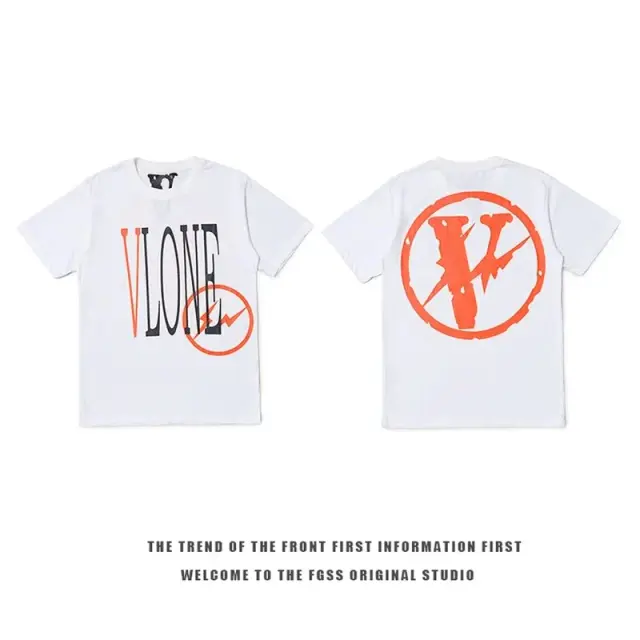 VLONE x fragment design T-Shirt White Orange