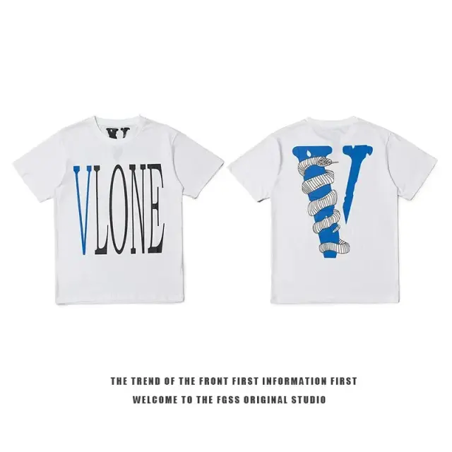 VLONE Snake T-Shirt White Blue