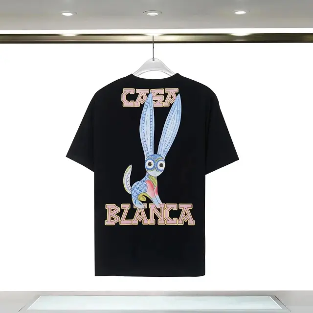 Casablanca Rabbit Graphic T-Shirt Black