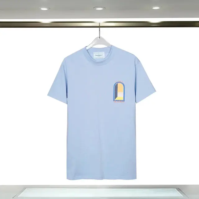 Casablanca Arch Graphic T-Shirt Light Blue