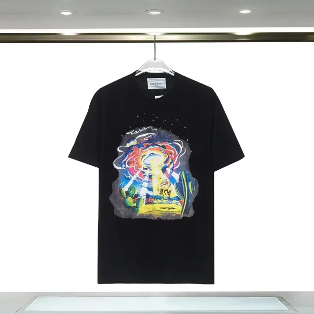 Casablanca UFO Graphic T-Shirt Black