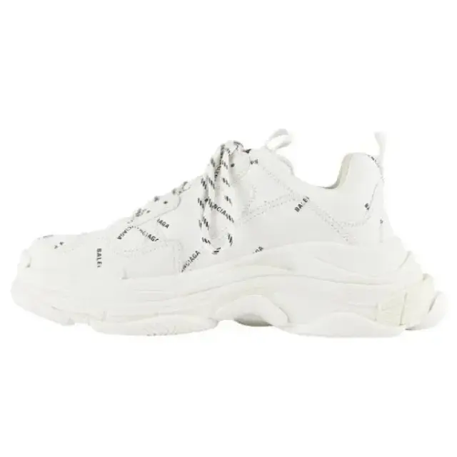 Paris tripe white with all-over letter print