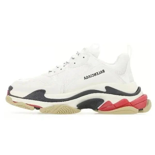 Paris 1.0 triple classic white, black, and red sole