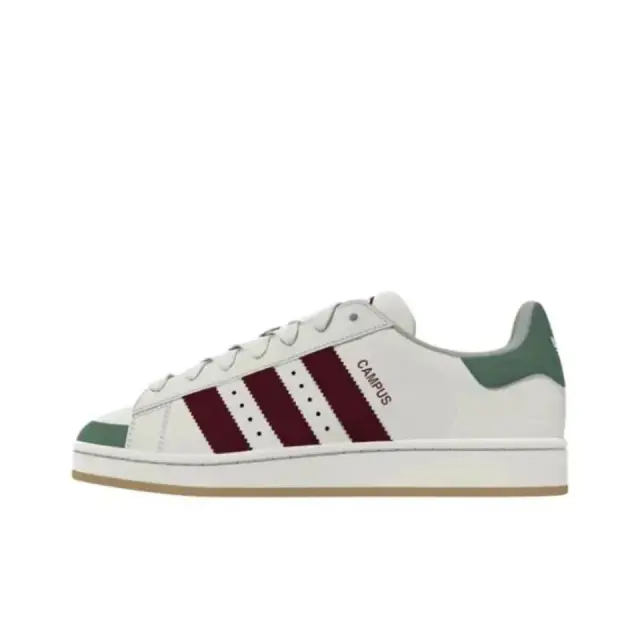 Cam white, green, wine red stripes