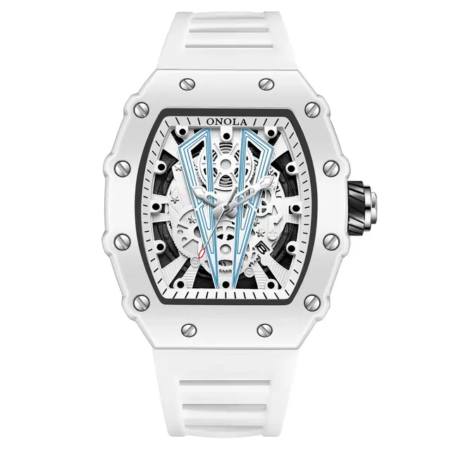 Onola Tonneau Skeleton Watches