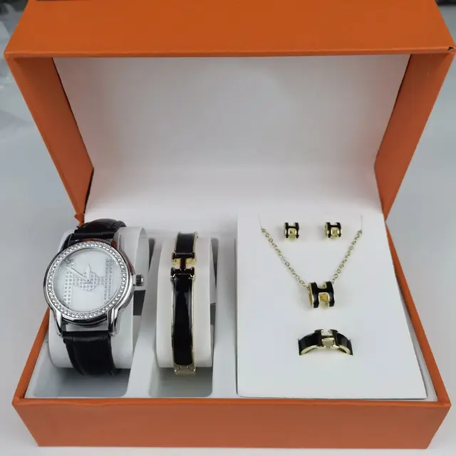 Hermes Five-Piece Watch Jewelry Set