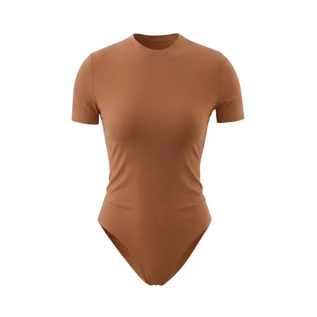 Short Sleeve Crew Neck Bodysuit