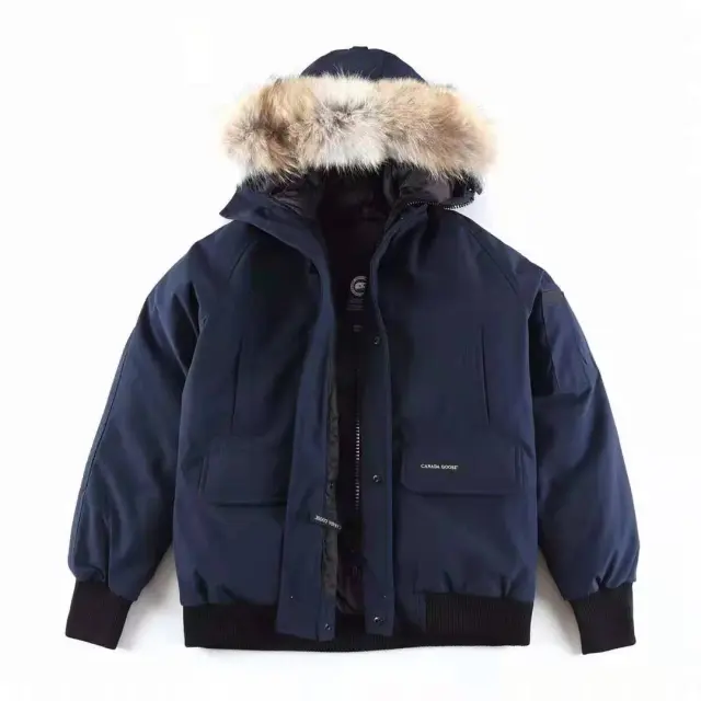 15-Goose 01 Dark Blue Down Jacket