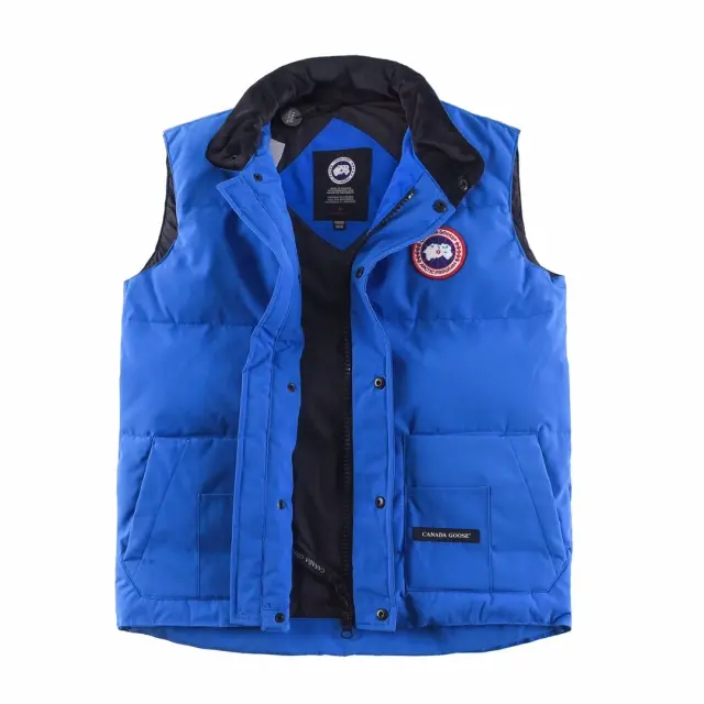 21-Goose 20-style sky-blue down vest