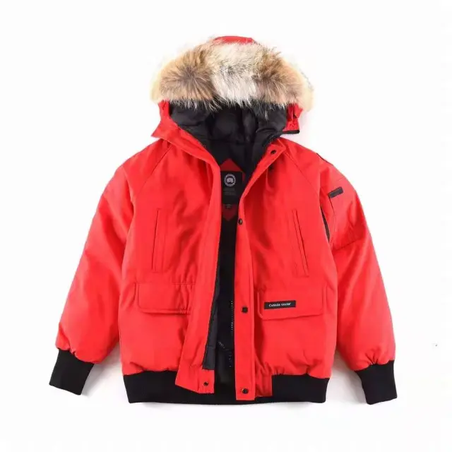 17-Goose 01 red down jacket