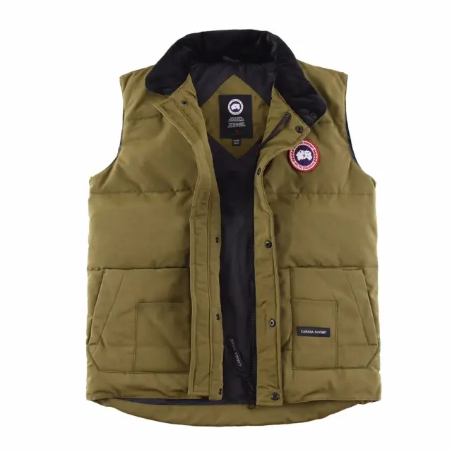 24-Goose 20-style army-green down vest