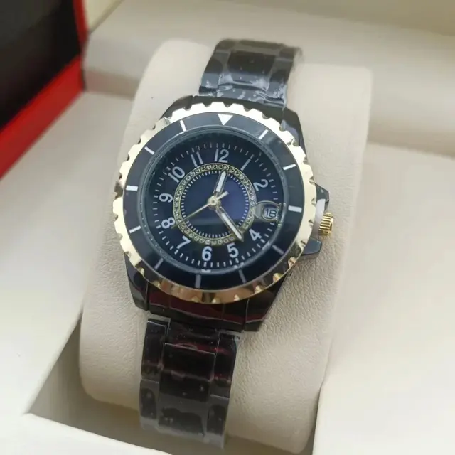 Ceramic Steel Wristwatch