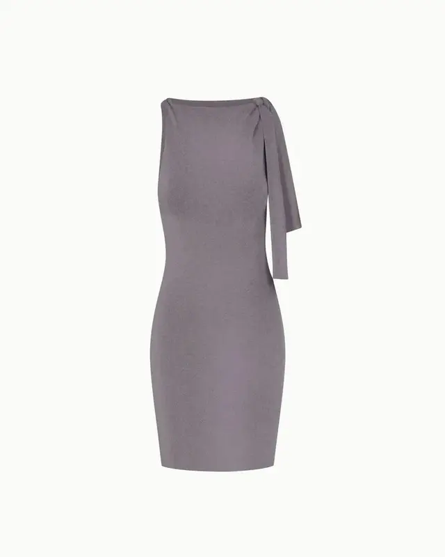 Sleeveless Knot Detail Mini Dress