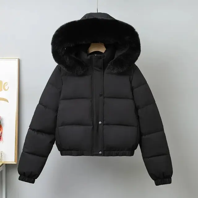 Faux Fur Hooded Puffer Jackets