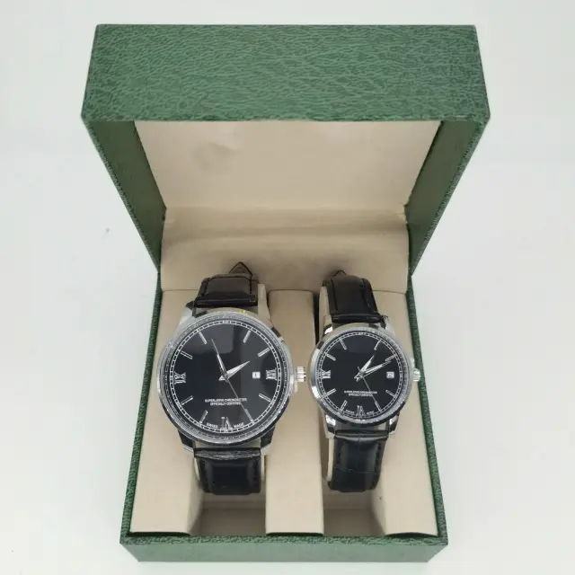 Leather Strap Couple Watch Pair