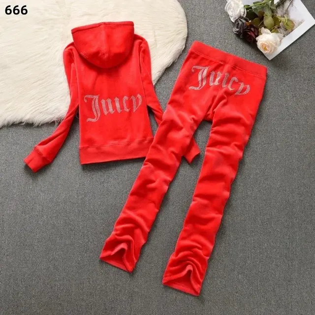 Juicy Couture Rhinestone Velour Tracksuits