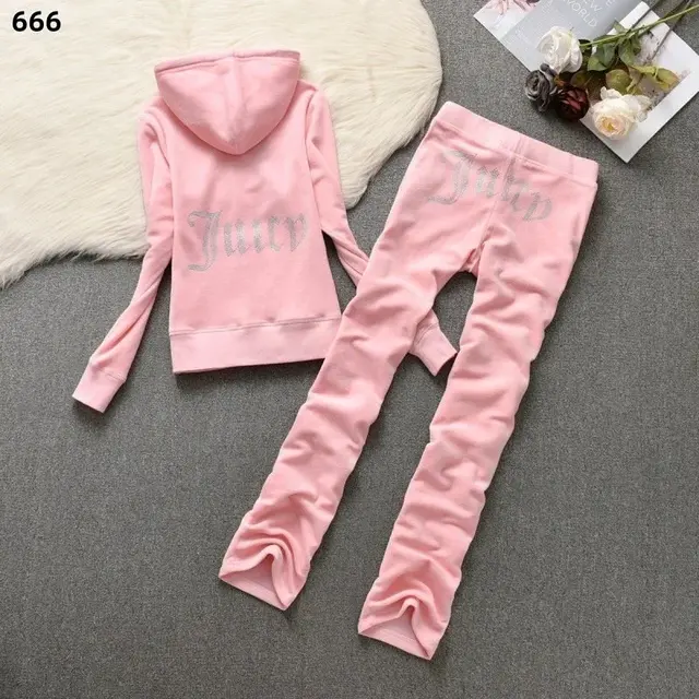 Juicy Couture Rhinestone Velour Tracksuits