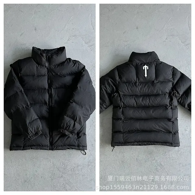 Black stand-collar jacket