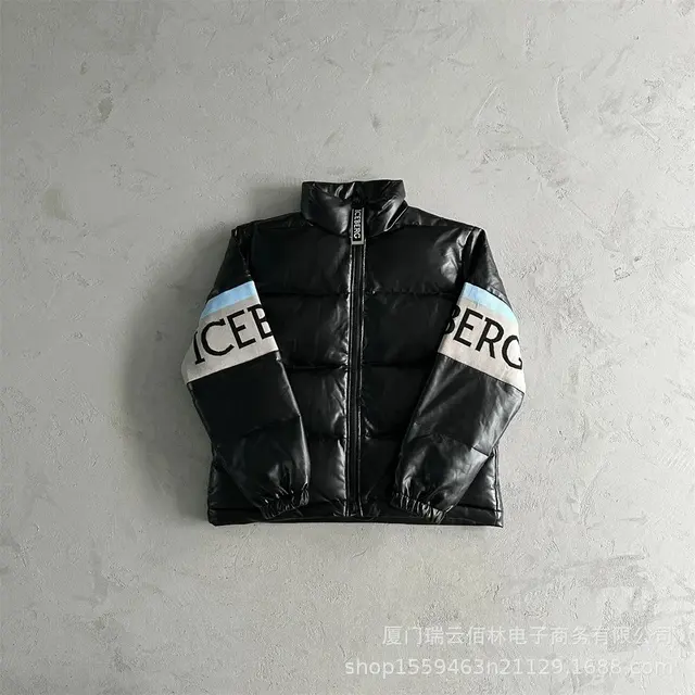stand collar leather jacket