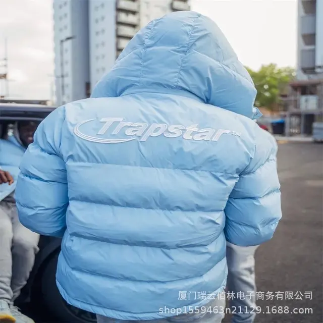 Baby Blue Removable Hat Padded Jacket
