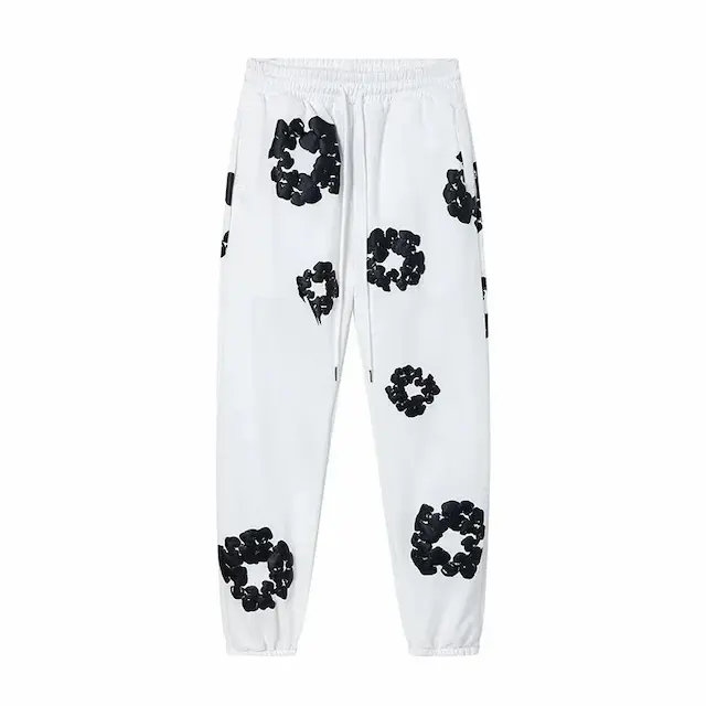 white black trousers