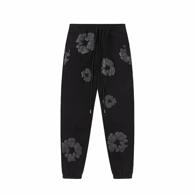 Black stain on the pants, black.