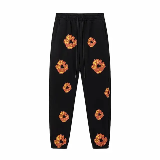 Black and orange pants