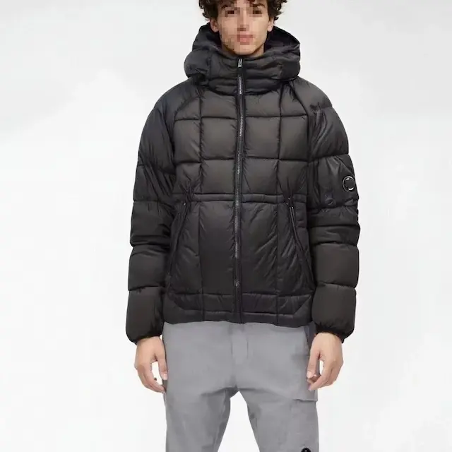 Semi-black down jacket