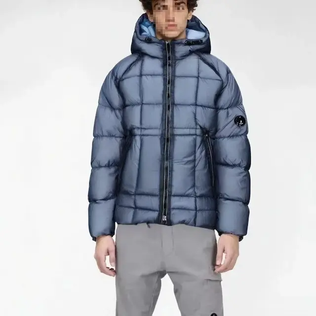 Gray-blue down jacket