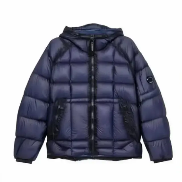 Dark blue down jacket