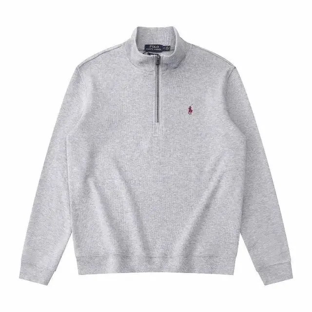 Gray with a red label