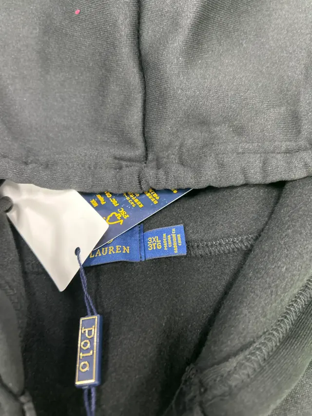 Polo Ralph Lauren Pony Logo Zip-Up Hoodie Black — fotos QC