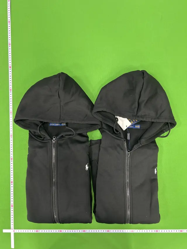 Polo Ralph Lauren Pony Logo Zip-Up Hoodie Black — fotos QC