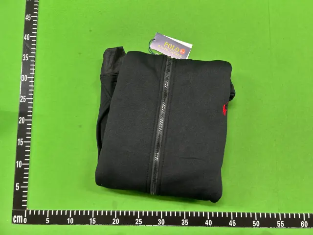Polo Ralph Lauren Pony Logo Zip-Up Hoodie Black — fotos QC