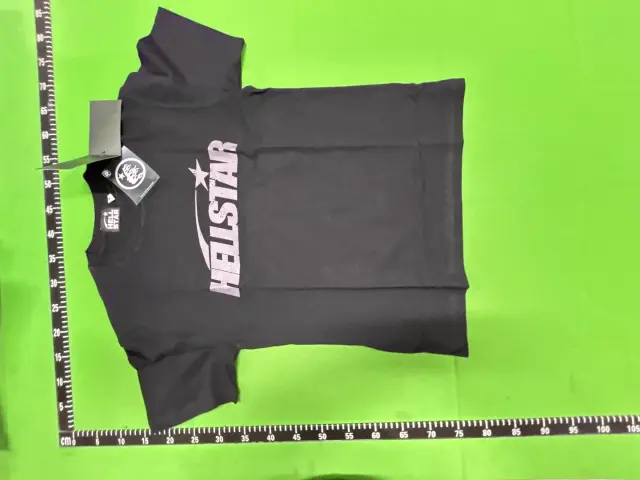 Hellstar Classic Logo T-Shirt Washed Black — QC photos