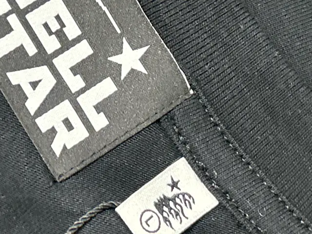 Hellstar Classic Logo T-Shirt Washed Black — QC photos